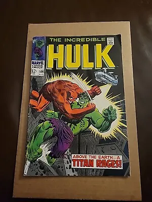 Buy Incredible Hulk #106 2nd Appearance Of Missing Link & Death Marvel 1968  • 19.98£