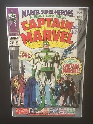 Buy Marvel Superheroes 12 (1967) Key Book. Coming Of Captain Marvel! Cents Issue. • 100£
