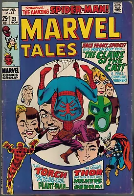 Buy Marvel Tales 23 Giant  (rep Amazing Spider-Man 30) Thor, Human Torch 1969 Fine- • 10.24£