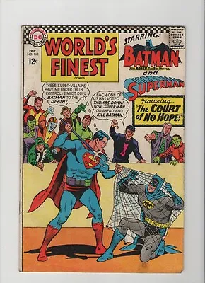 Buy World's Finest #163 - Superman Vs Batman! - 1966 (Grade 4.5) WH • 9.63£