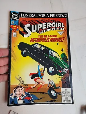 Buy DC Comic Book Supergirl In Action Comics #685 Metropolis Marvel Vintage • 7.14£