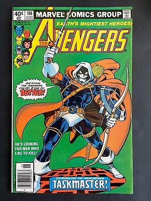 Buy Avengers #196 - 1st App Taskmaster Marvel Comics 1980 Newsstand • 48.11£