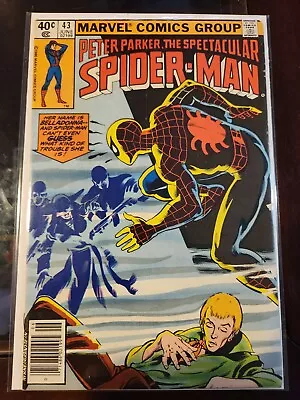 Buy The Spectacular Spider-Man #43 1980 MARVEL COMIC BOOK 8.0-8.5 NEWSSTAND V21-70 • 7.85£