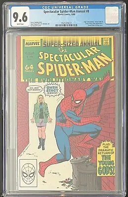 Buy Spectacular Spider-Man Annual #8 Marvel Comics 1988 CGC 9.6 • 32.17£