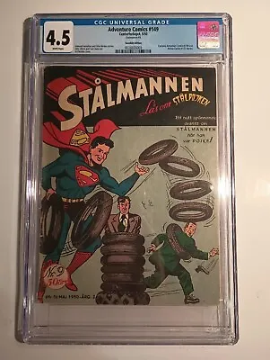 Buy Superman #9 Cgc 4.5 1950 Stalmannen Swedish Variant Action Comics #127 Scarce  • 277.55£