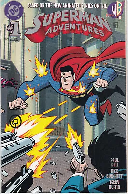 Buy Superman Adventures #1 (Rick Burchett) (Based On Animated TV Series) (USA, 1996) • 12.87£