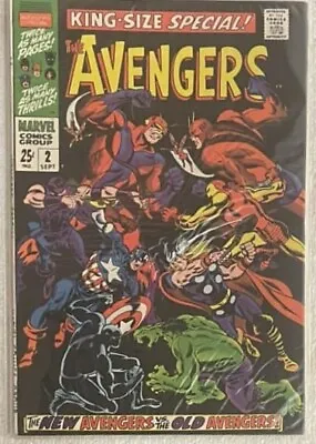 Buy Avengers Annual #2 (RAW 8.5 - MARVEL 1968) (ITEM VIDEO!!) Old Vs. New Avengers • 139.92£