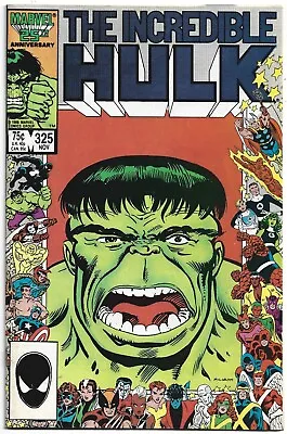 Buy The Incredible Hulk #325 - Marvel 25th Anniversary Border Cover, 1986, Marvel • 12£