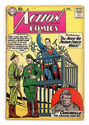 Buy Action Comics #248 FR/GD 1.5 1959 1st App. And Origin Congorilla • 28.45£