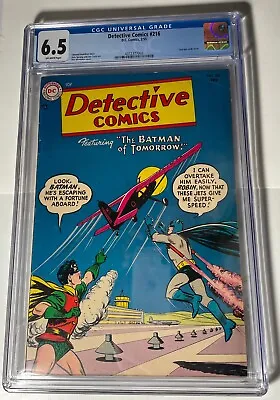 Buy Detective Comics #216 (CGC 6.5)FN+,1955,Batman/Robin,Free US Ship, OWP, Sprang A • 650.41£
