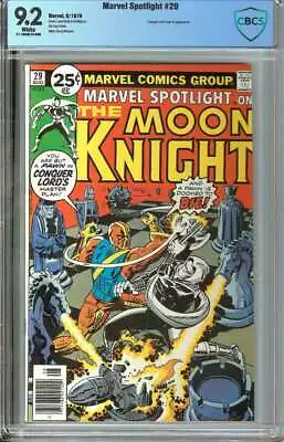 Buy Marvel Spotlight #29 Cbcs 9.2 White Pages // 2nd Solo Moon Knight Marvel 1976 • 142.31£