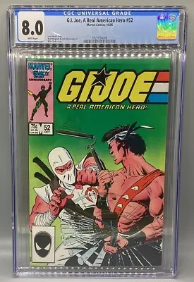 Buy G.I. Joe: A Real American Hero #52 - 1986 - Marvel Comics - CGC 8.0 • 39.52£