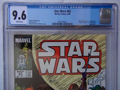 Buy Star Wars 82 (Marvel 4/84) CGC 9.6 WHITE PAGES (Newsstand) • 118.91£