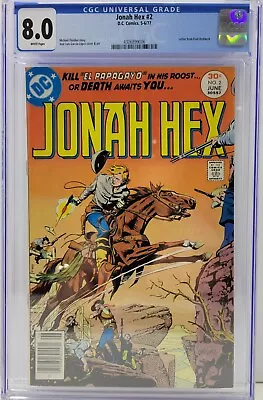 Buy Jonah Hex #2 DC Comics 1977 CGC 8.0 Graded 1st Appearance El Papagayo • 80.25£
