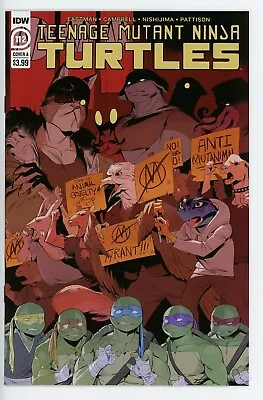 Buy TEENAGE MUTANT NINJA TURTLES #112 NM 2020 COVER A / JODI NISHIJIMA COVER B-85 • 3.12£
