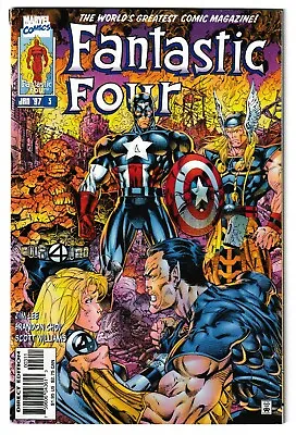 Buy Fantastic Four #3 - Marvel 1997 - Volume 2 - Heroes Reborn [Ft The Avengers] • 5.89£