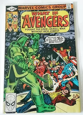Buy WHAT IF Avengers #20 Marvel Comic 1980 Bronze Age Kree Skrull War NEAR MINT  • 17.99£