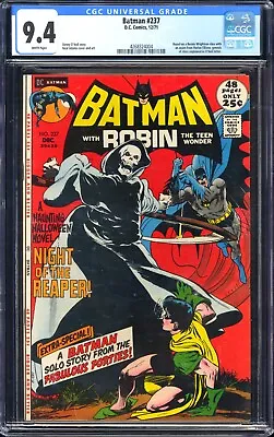 Buy DC Batman #237 CGC 9.4 White Pages 1971 - Classic Neal Adams Grim Reaper Cover • 919.45£