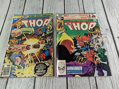 Buy Thor King Size Annual #7 & #9 Marvel Thor Vs Zeus Thor VS Domammu, Lot Of 2 • 11.06£