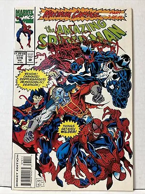 Buy Amazing Spider-Man #379 - Maximum Carnage - Venom - VF+ • 5.51£