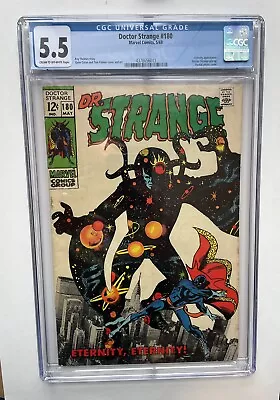 Buy Doctor Strange #180 Marvel Comics (1969) CGC 5.5 Eternity Roy Thomas Gene Colan • 31.62£