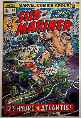 Buy Marvel Comics Bronze Age Namor Savage Sub Mariner Key Issue 62 High Grade VG/FN • 0.99£