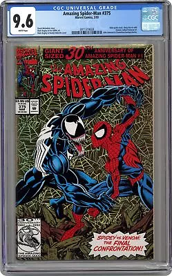 Buy Amazing Spider-Man #375D Direct Variant CGC 9.6 1993 3911319008 • 150.80£