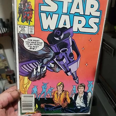 Buy 1985 Vintage Marvel Comics Group Star Wars #93 Comic Book - Nice Condition • 12.25£
