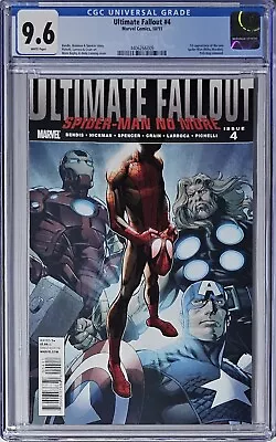 Buy Ultimate Fallout #4 CGC 9.6 Marvel Comics 2011 1st Print 1st Mile Morales  • 462.46£