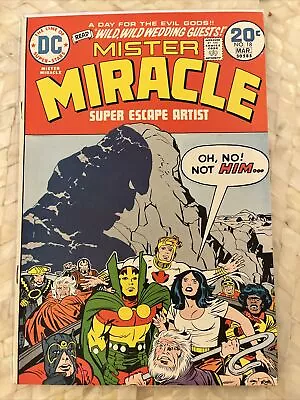 Buy Mister Miracle #18 (1974) Barda Wedding Issue By Kirby. Orion & Darkseid Appear • 4.74£