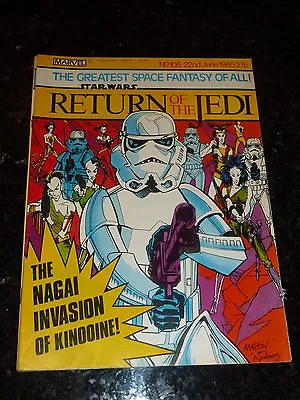 Buy Star Wars Weekly Comic - Return Of The Jedi - No 105 - Date 22/06/1985 UK Comic • 8.99£