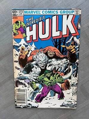 Buy The Incredible Hulk Volume 1 No 272 Vo IN Very Good Condition/Very Fine • 52.85£