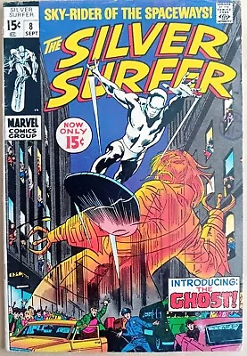Buy Silver Surfer #8 - VG+ (4.5) - Marvel 1969 - 15 Cents Copy With A UK Price Stamp • 21.99£
