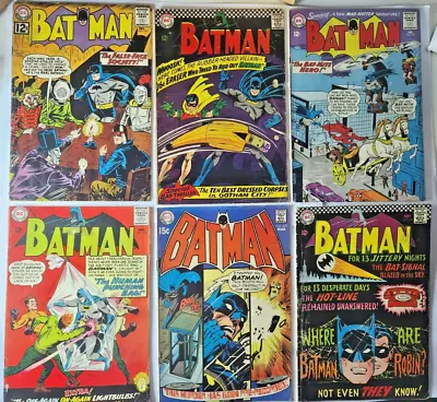 Buy DC Batman Comics Silver Age Job Lot X6 (#152 🔑#161, #174,#184,#188🔑,#220) • 69.99£
