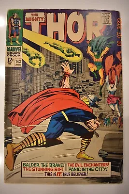 Buy The Mighty Thor 143 1967. See Description For Details • 23.99£