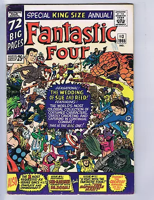 Buy Fantastic Four King Size Annual #3 Marvel 1965 CANADIAN COVER VARIANT • 118.59£