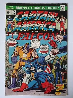 Buy Captain America #170 - 1st App Moonstone / New Falcon Costume! (Marvel 1974) • 5£