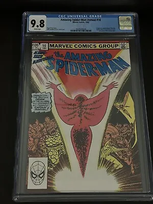 Buy Amazing Spider-Man Annual 16 Cgc 9.8 White Pages 1st Appearance Monica Rambeau • 275.16£