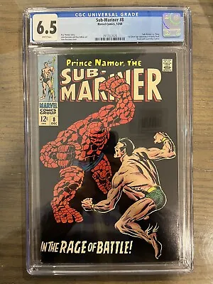 Buy Sub-mariner # 8 ,cgc 6.5 ,the Thing,silver Age,vintage Rare • 118.70£