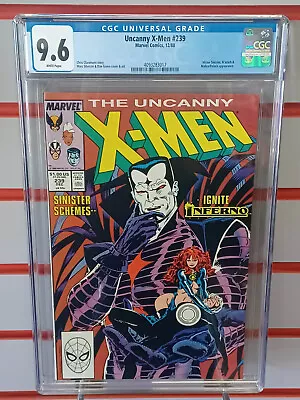 Buy UNCANNY X-MEN #239 (Marvel Comics, 1988) CGC Graded 9.6  ~SINISTER ~WHITE Pages • 72.32£