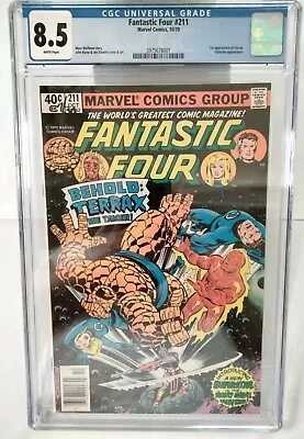 Buy Fantastic Four # 211 Marvel Comics, 10/1979 CGC 8.5 White Pages • 67.20£