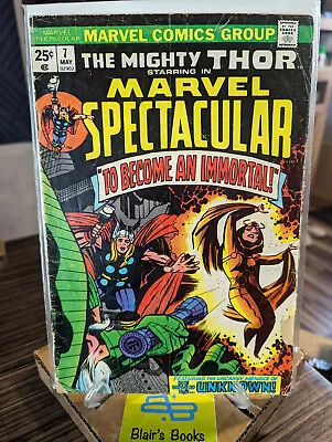 Buy Bronze Age MARVEL SPECTACULAR #7 [1974] VG 4.0; Lee/Kirby Reprint Of Thor #136 • 3.15£