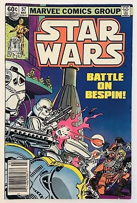 Buy Star Wars #57 (1982) Lobot & Shira Brie APP; Newsstand Edition; FN/VF • 9.60£