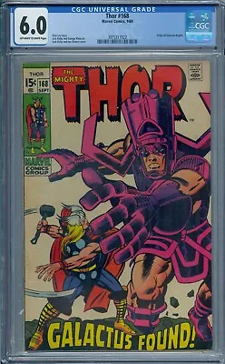 Buy Thor #168 Cgc 6.0 Origin Galactus Jack Kirby • 139.31£