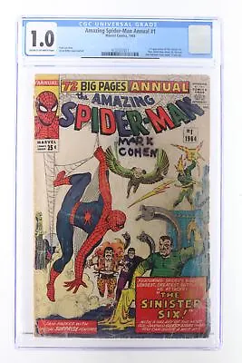 Buy Amazing Spider-Man Annual #1 - Marvel Comics 1964 CGC 1.0 1st Appearance Of The  • 299.52£