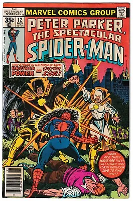Buy Spectacular Spider-man #12 Marvel 1977 1st App Legion Of Light Newsstand Vf 8.0 • 15.76£