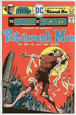 Buy THE HOUSE OF SECRETS #140 FINE- (DC 1976) The Origin Of Patchwork Man • 11.99£