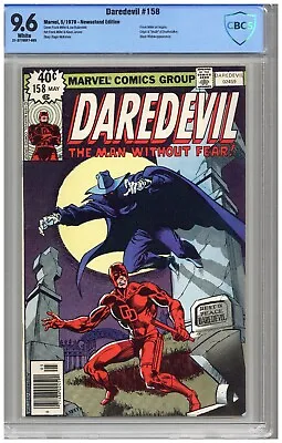 Buy Daredevil  # 158   CBCS  9.6   NM+  White Pages  5/79  Newsstand Edition Frank M • 402.14£