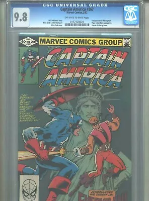 Buy Captain America #267 CGC 9.8 (1982) Tigra Iron Man 1st Everyman (Larry Ekler)  • 120.09£