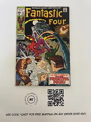 Buy Fantastic Four # 94 FN- Marvel Comic Book Thing Human Torch Dr. Doom 1 J224 • 83.15£